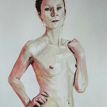 My project for course: The Human Figure in Watercolor. Un progetto di Illustrazione tradizionale, Belle arti, Pittura, Pittura ad acquerello, Disegno realistico e Disegno anatomico di ali_55528 - 05.06.2022