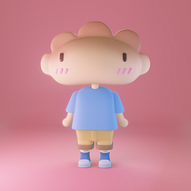 Mi proyecto del curso: Creación de personajes kawaii en 3D con Blender . Een project van Traditionele illustratie, Ontwerp van personages, Digitale illustratie,  3D-modellering, Manga, 3D-karakterontwerp y 3D van dabizss - 01.06.2022