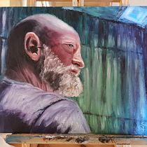 Mein Kursprojekt: Moderne Porträtmalerei mit Ölfarben Ein Projekt aus dem Bereich Traditionelle Illustration, Bildende Künste, Malerei und Ölmalerei von Sabine Agel-Wagner - 06.06.2022