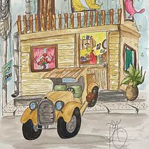 MTy project for course: Expressive Architectural Sketching with Colored Markers. Een project van  Schetsen,  Tekening,  Architecturale illustratie, Sketchbook y  Illustratie met inkt van Freda Coetzee - 06.06.2022