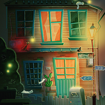 Street Kats: Ilustração digital cinematográfica com Photoshop. Traditional illustration, Digital Illustration, and Concept Art project by Vanessa Gabrielle - 06.05.2022