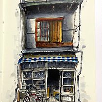 My project for course: Expressive Architectural Sketching with Colored Markers. Sketching, Drawing, Architectural Illustration, Sketchbook & Ink Illustration project by Thomas Krogholt Nielsen - 06.02.2022