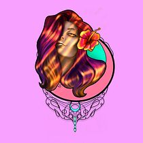 My project for course: Female Character Portraits in Procreate. Projekt z dziedziny Trad, c, jna ilustracja, Ilustracja c, frowa, R, sunek c i frow użytkownika Lucia Laubscher - 23.06.2022