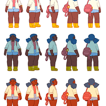 Meu projeto do curso: Design de personagens para animação com Photoshop. Animation, Character Design, and Character Animation project by anaelmacedo - 09.20.2023