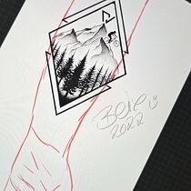 Mein Kursprojekt: Tätowiertechniken: Blackwork und Fineline. Un progetto di Design di tatuaggi di Lisa Daubenbüchel - 07.06.2022