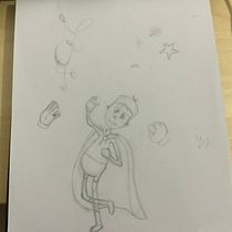Creación de personajes estilo cartoon  bailarina - niño superheroe - pastelera. Un projet de Illustration traditionnelle, Conception de personnages , et Dessin de aniupinkrose - 06.06.2022