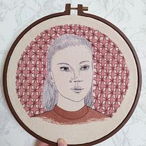 Mi proyecto del curso: Creación de retratos bordados. Un projet de Broderie , et Design textile de Karin Ruiz - 08.06.2022
