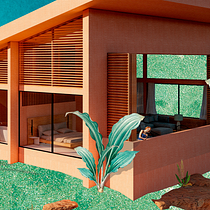 Mi proyecto del curso: Representación gráfica de proyectos arquitectónicos. Un projet de Architecture, Design graphique, Architecture d'intérieur, Design d'intérieur, Pa, sagisme, Collage, Architecture numérique et Illustration architecturale de Antony Arreola - 06.06.2022