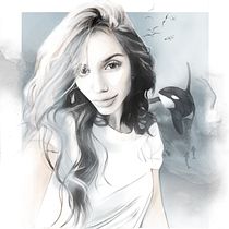 Mi proyecto del curso: Retrato ilustrado con Procreate. Ilustração tradicional, Ilustração vetorial, Ilustração digital, e Desenho de retrato projeto de Gabriela Ilieva - 08.06.2022