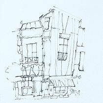My project for course: Expressive Architectural Sketching with Colored Markers. Sketching, Drawing, Architectural Illustration, Sketchbook & Ink Illustration project by Gerry Hurtado - 06.08.2022