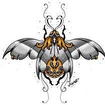 Mon projet du cours : Conception de tatouage aux effets dorés sur Procreate . Ilustração tradicional, Ilustração digital, e Desenho de tatuagens projeto de Sofia Lopez - 08.06.2022