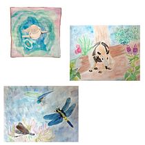Naturaleza mexicana: la vaquita marina, el tamandúa y las libélulas. Traditional illustration, Painting, Drawing, Ink Illustration, Naturalistic Illustration, and Watercolor Painting project by Laura Chávez Doria - 06.04.2022
