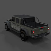 Jeep Gladiator 2020 for the course: Introduction to 3D Vehicle Modeling. 3D, and 3D Modeling project by Iaroslove Solovev - 06.05.2022