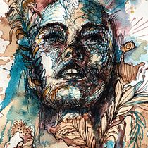 My project for course: Experimental Portraiture with Ink, Tea and Alcohol. Artes plásticas, Pintura, Desenho e Ilustração com tinta projeto de Kristi Moosus - 05.06.2022