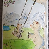 Mein Kursprojekt: Tierfiguren in Aquarell für Kinderbücher. Traditional illustration, Fine Arts, Painting, Drawing, Watercolor Painting, Children's Illustration, and Narrative project by Kai Möller - 06.09.2022
