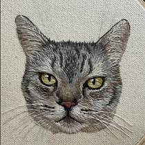 My project for course: Needle Painting for Beginners. Embroider, Naturalistic Illustration, and Textile Design project by Zueia Lu - 06.09.2022