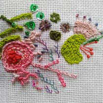 Mi proyecto del curso: Técnicas avanzadas de bordado: puntadas y composiciones con volumen. Un projet de Broderie , et Design textile de Sam Srz - 09.06.2022