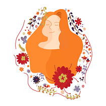 Meu projeto do curso: Retrato ilustrado com elementos botânicos. Traditional illustration, Digital Illustration, Botanical Illustration, and Digital Drawing project by Eduarda Espinha Martins - 06.06.2022