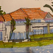 My project for course: Expressive Architectural Sketching with Colored Markers. Sketching, Drawing, Architectural Illustration, Sketchbook & Ink Illustration project by Meeta Awasthi - 06.10.2022