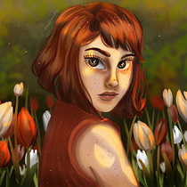 Mi proyecto del curso: Retratos digitales: dibuja personajes femeninos con luz natural Ein Projekt aus dem Bereich Design von Figuren und Digitale Illustration von Florencia Nazar Meier - 09.06.2022