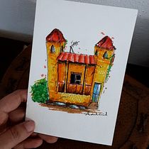 Mi proyecto del curso: Dibujo arquitectónico expresivo con marcadores de colores. Sketching, Drawing, Architectural Illustration, Sketchbook & Ink Illustration project by Amalia del Cid - 06.10.2022