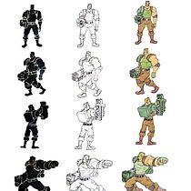 Mi proyecto del curso: Introducción al diseño de personajes para animación y videojuegos Ein Projekt aus dem Bereich Traditionelle Illustration, Animation, Design von Figuren, Videospiele und Design für Videospiele von Sergio Emmanuel Ramirez - 11.06.2022