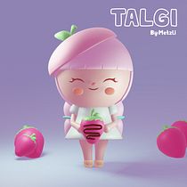 Mi proyecto del curso: Creación de personajes kawaii en 3D con Blender . Een project van Traditionele illustratie, Ontwerp van personages, Digitale illustratie,  3D-modellering y Manga van Metzli - 10.06.2022
