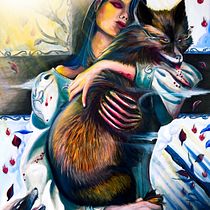 Mi proyecto del curso: Introducción a la pintura surrealista al óleo "Dulce Pecado". Projekt z dziedziny  Sztuki piękne,  Malarstwo i Malarstwo olejowe użytkownika AFTERail Store - 11.06.2022