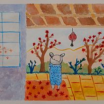 Mi proyecto del curso: Ilustración en acuarela con influencia japonesa. Ilustração tradicional, Desenho, e Pintura em aquarela projeto de Elena Caravaca Sánchez - 11.06.2022