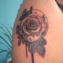 Meu projeto do curso: Tatuagem para principiantes rosa. Tattoo Design project by Evandro Menezes - 06.06.2022