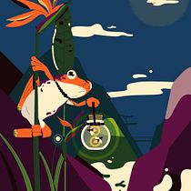 Mi proyecto del curso: Técnicas profesionales de ilustración: del boceto al acabado vectorial. Projekt z dziedziny Trad, c, jna ilustracja, Grafika wektorowa,  R, sunek, Ilustracja c i frowa użytkownika paulina_ruiz_nav - 12.06.2022
