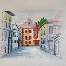 My project for course: Architectural Sketching with Watercolor and Ink. Sketching, Drawing, Watercolor Painting, Architectural Illustration, Sketchbook & Ink Illustration project by Vic Ritchey - 06.11.2022