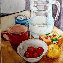 My project for course: Contemporary Still Life with Watercolor. Een project van Traditionele illustratie, Schilderij y Aquarelschilderen van Ayesha Amilon - 12.06.2022