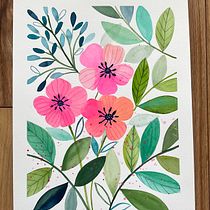 My project for course: Artistic Floral Watercolor: Connect with Nature. Pintura, Pintura em aquarela e Ilustração botânica projeto de Cindy Lammon - 12.06.2022