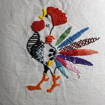 Mein Kursprojekt: Sticktechniken: Illustrationen mit Nadel und Garn. Un projet de Broderie , et Design textile de Klaudia Ladurner - 12.06.2022