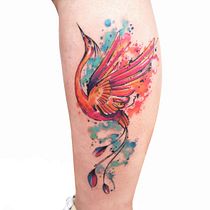 Mi proyecto del curso: Técnicas de tatuaje estilo acuarela: arte sobre piel. Un projet de Illustration traditionnelle, Peinture, Aquarelle , et Conception de tatouage de Leidy Vargas - 12.06.2022