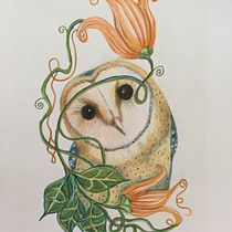 Mein Kursprojekt: Surrealistische Illustration mit Naturinspiration. Traditional illustration, Pencil Drawing, Drawing, Artistic Drawing, Naturalistic Illustration, and Colored Pencil Drawing project by ramonaja - 06.12.2022