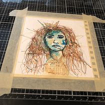 My project for course: Experimental Portraiture with Ink, Tea and Alcohol. Fine Arts, Painting, Drawing & Ink Illustration project by Tari Lochhead - 06.12.2022