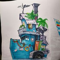 Mi proyecto del curso: Dibujo arquitectónico expresivo con marcadores de colores. Sketching, Drawing, Architectural Illustration, Sketchbook & Ink Illustration project by Diego Rengifo Vera - 06.11.2022