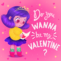 "Valentines day" - Meu projeto do curso: Lettering manual divertido para ilustração de livro infantil. Een project van Traditionele illustratie,  Belettering,  Tekening,  H, lettering y Verhaallijn van Camila Menezes - 11.06.2022
