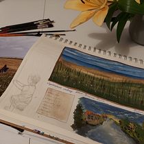 Mój projekt z kursu: Akwarelowy dziennik podróży. Traditional illustration, Watercolor Painting, and Sketchbook project by Alicja Nowak - 06.14.2022