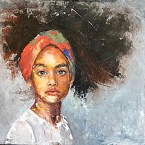 Mi proyecto del curso: Retratos contemporáneos al óleo. Pintura, Pintura a óleo, Ilustração tradicional, e Artes plásticas projeto de Mare Tesan - 14.06.2022