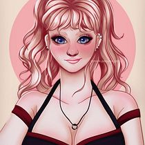 My project for course: Female Character Portraits in Procreate. Projekt z dziedziny Trad, c, jna ilustracja, Ilustracja c, frowa, R, sunek c i frow użytkownika Tiger Hurd - 13.06.2022