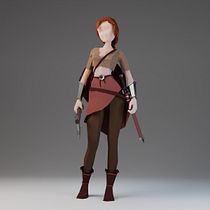 My project for course: Low Poly Character Modeling for Video Games. Projekt z dziedziny 3D,  Modelowanie 3D, Gr, komputerowe, Projektowanie postaci 3D, Projektowanie gier komputerow i ch użytkownika Alex Akhatov - 10.06.2022