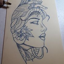 My project for course: Blackwork Tattoo Techniques with Fine Lines. Tattoo Design project by jpriest74 - 06.15.2022