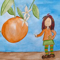 Naranjita - Capítulo 6: El libro de Matemáticas. Writing, Stor, telling, Children's Illustration, Narrative, Creative Writing, and Children's Literature project by lmhl - 06.15.2022
