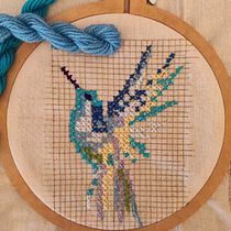 Mi proyecto del curso: Introducción al punto de cruz contemporáneo Ein Projekt aus dem Bereich DIY, Upc, cling, Textildesign und Stickerei von Teresa Martin - 23.07.2022