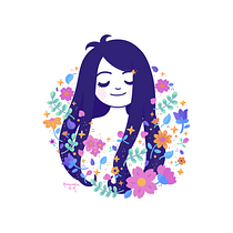 Meu projeto do curso: Retrato ilustrado com elementos botânicos. Traditional illustration, Digital Illustration, Botanical Illustration, and Digital Drawing project by Amanda Dias - 06.12.2022