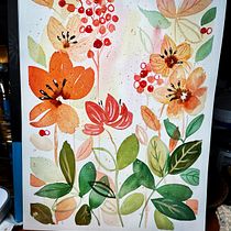 My project for course: Artistic Floral Watercolor: Connect with Nature. Ilustração tradicional, Pintura, Pintura em aquarela e Ilustração botânica projeto de bmcghee56 - 16.06.2022