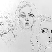 My project for course: Portrait Sketchbooking: Explore the Human Face. Sketching, Drawing, Portrait Drawing, Artistic Drawing, and Sketchbook project by Maureen Fletcher - 05.14.2022